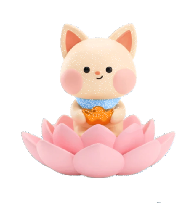 循环播放的莲花喵小甜动态形象